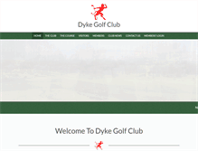 Tablet Screenshot of dykegolf.com